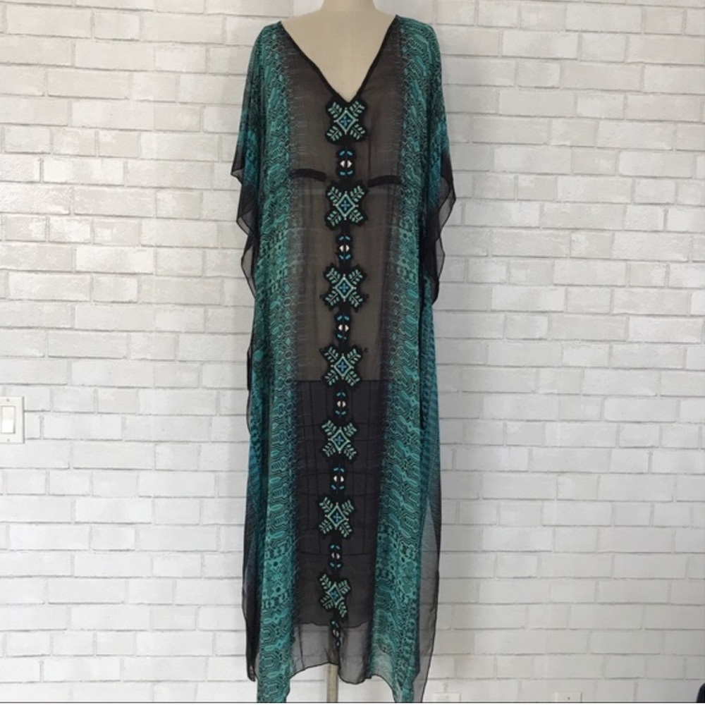 Staring at Stars | Embroidered Sheer Kaftan